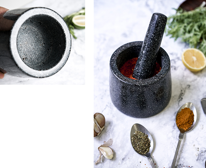 Bộ chày cối bằng đá cẩm thạch