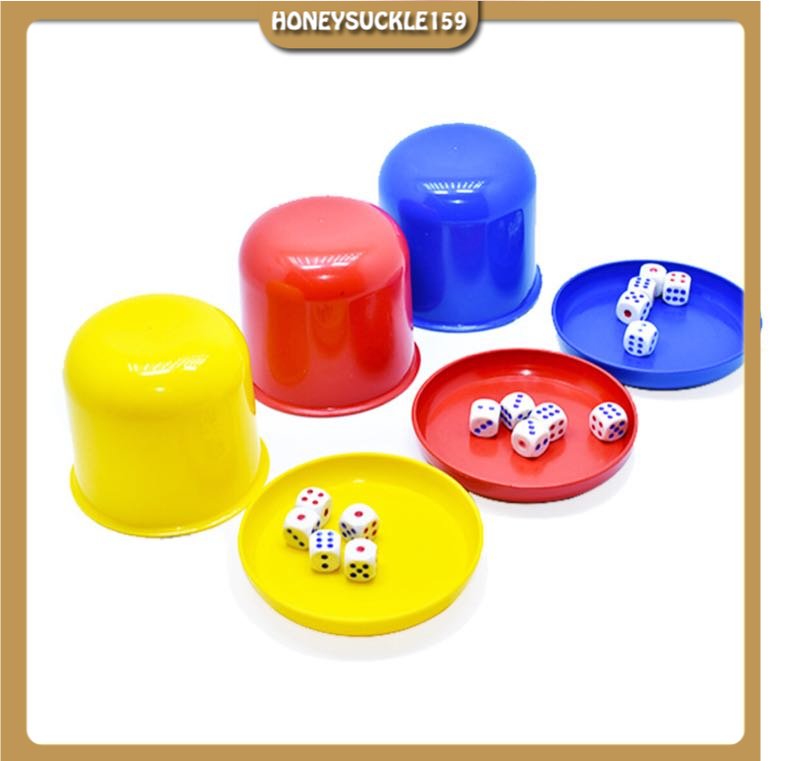 Combo 5 Bộ Đồ chơi xúc xắc, lắc xí ngầu (1 bộ kèm 5 hạt xúc xắc)