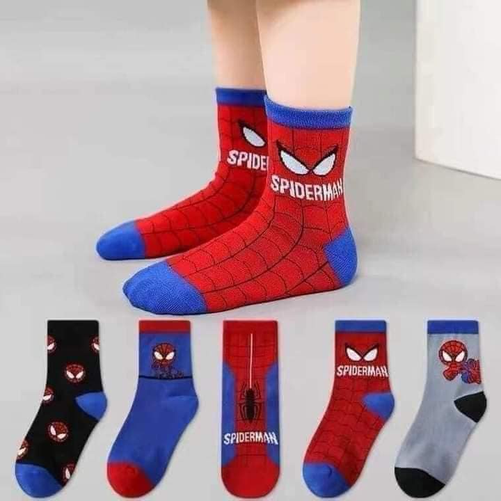 Set 5và set 10 đôi tất len hình siêu nhân,tất siêu anh hùng cho bé từ 1-10 tuổi-tất siêu nhân cho bé trai