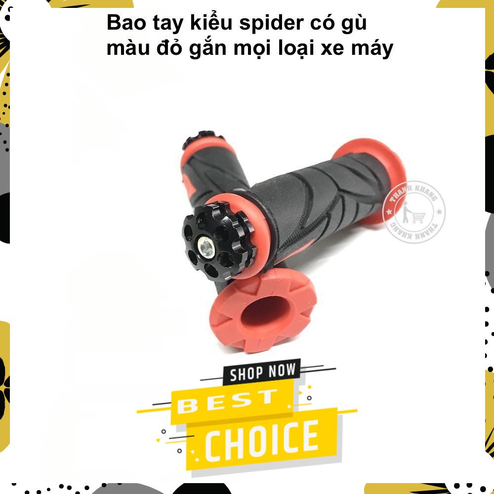 Bao tay xe máy kiểu spider dáng thể thao cá tính có gù gắn mọi loại xe Thanh Khang SPDR35-DO (Đỏ)