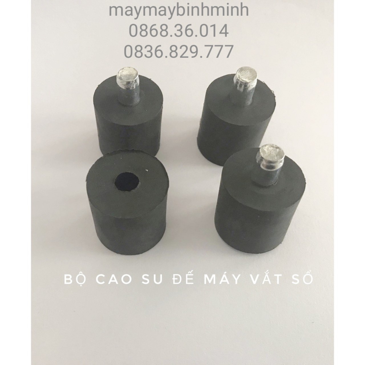 Bộ cao su chân đế máy vắt sổ (combo 4 cái, 3 chốt sắt +1 không chốt sắt)