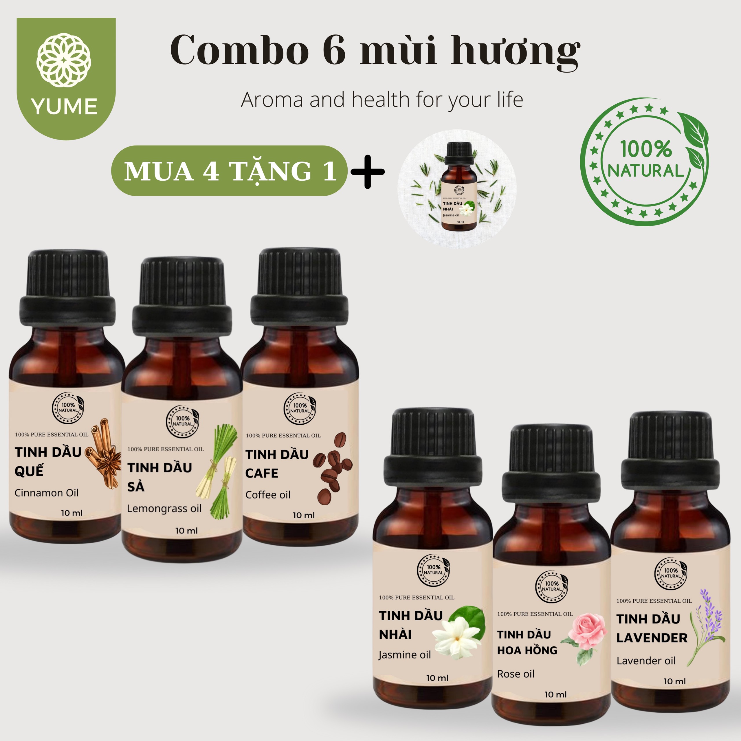 [HCM][ DEAL HỦY DIỆT ] BỘ 6 TẶNG 1 CHAI TINH DẦU THIÊN NHIÊN CAO CẤP TINH DẦU MÁY XÔNG TINH DẦU THƠM PHÒNG