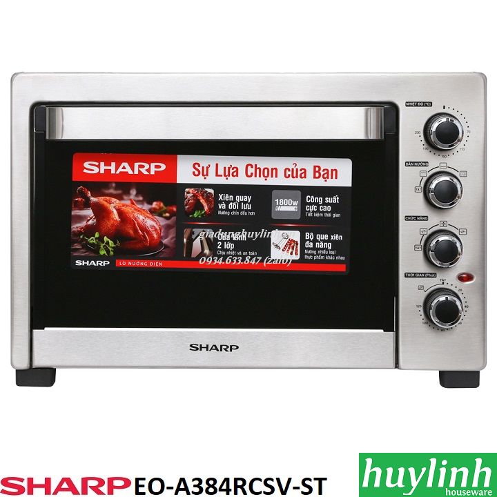 Lò nướng đối lưu Sharp 32 - 38 lít [5 - 12 chức năng] [A323 - A324 - A383 - A384]