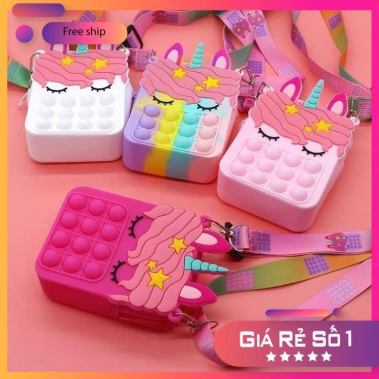 [FREESHIP] Túi Pop It Silicon Đeo Chéo Cho Bé Siêu Hot