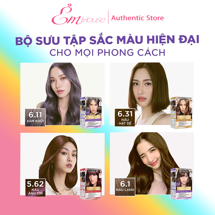 L'Oreal Kem Nhuộm Dưỡng Tóc Excellence Fashion