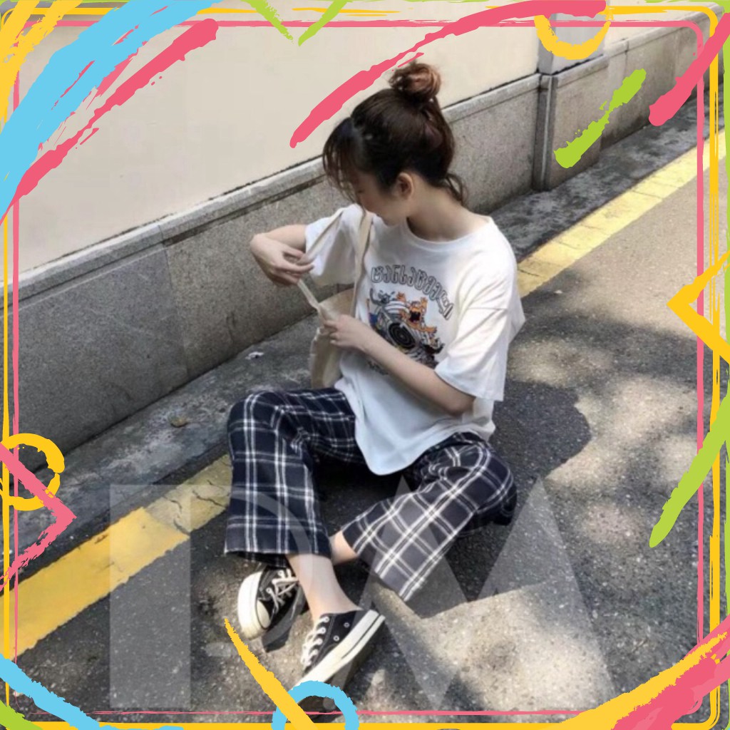 Quần kẻ karo to mẫu mới