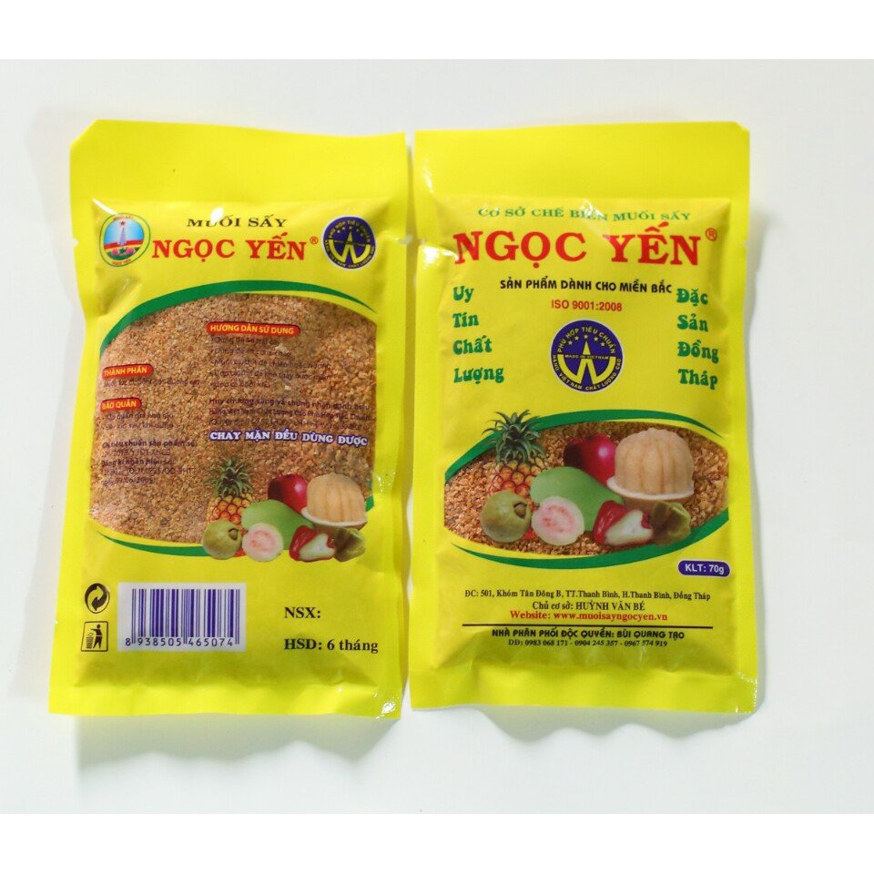 Muối sấy Ngọc Yến chấm hoa quả siêu ngon