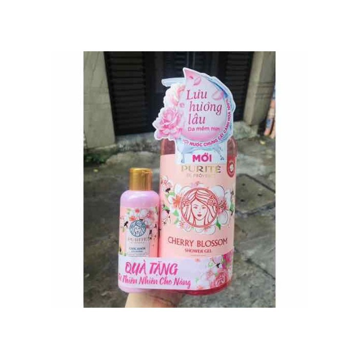 Sữa tắm purité by provence giữ ẩm hương hoa đào 850ml