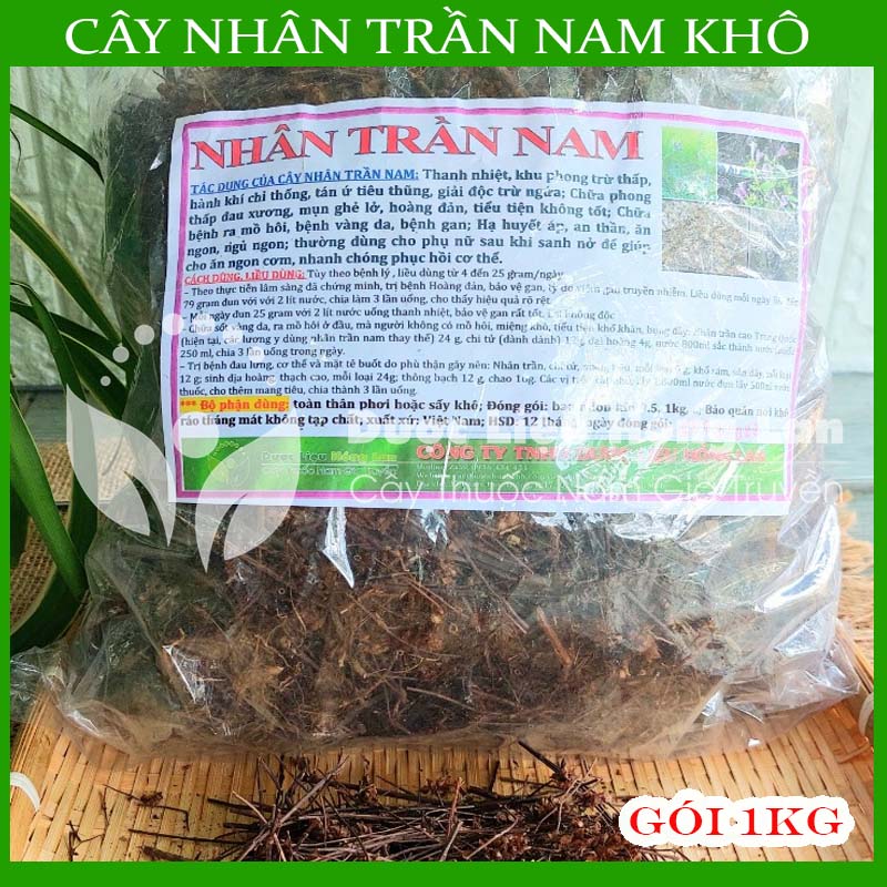 ✅ 1kg cây nhân trần nam khô sạch