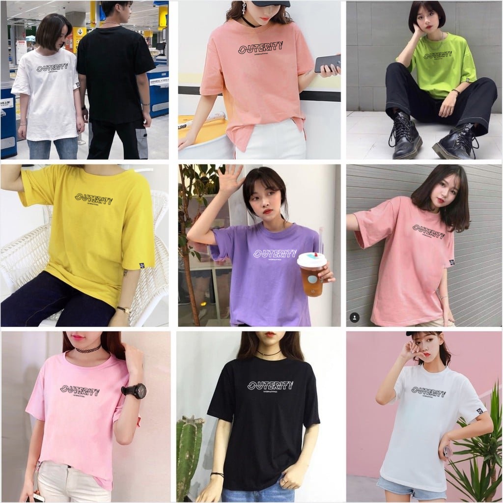 Áo thun Oversize Basic OUTERITY SS2 - Áo thun nam nữ chất thun cotton dày dặn