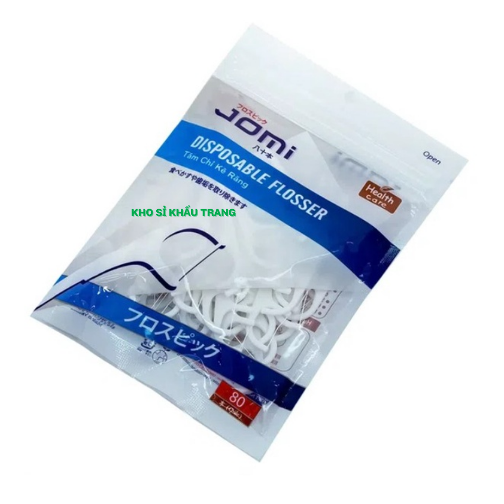 Tăm chỉ kẽ răng Jomi túi 80 cây