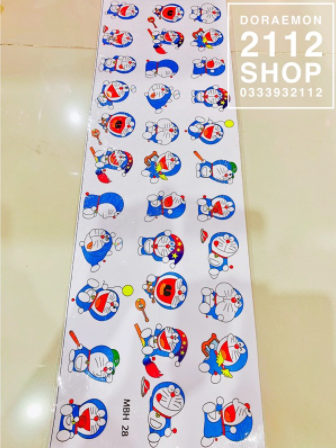 tem xe, tem dán, Sticker dán xe DORAEMON 20cm x 60cm