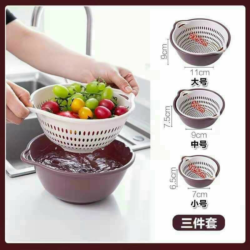 [GIÁ TỐT] SET 6 MÓN RỔ VÀ CHẬU NHÀ BẾP