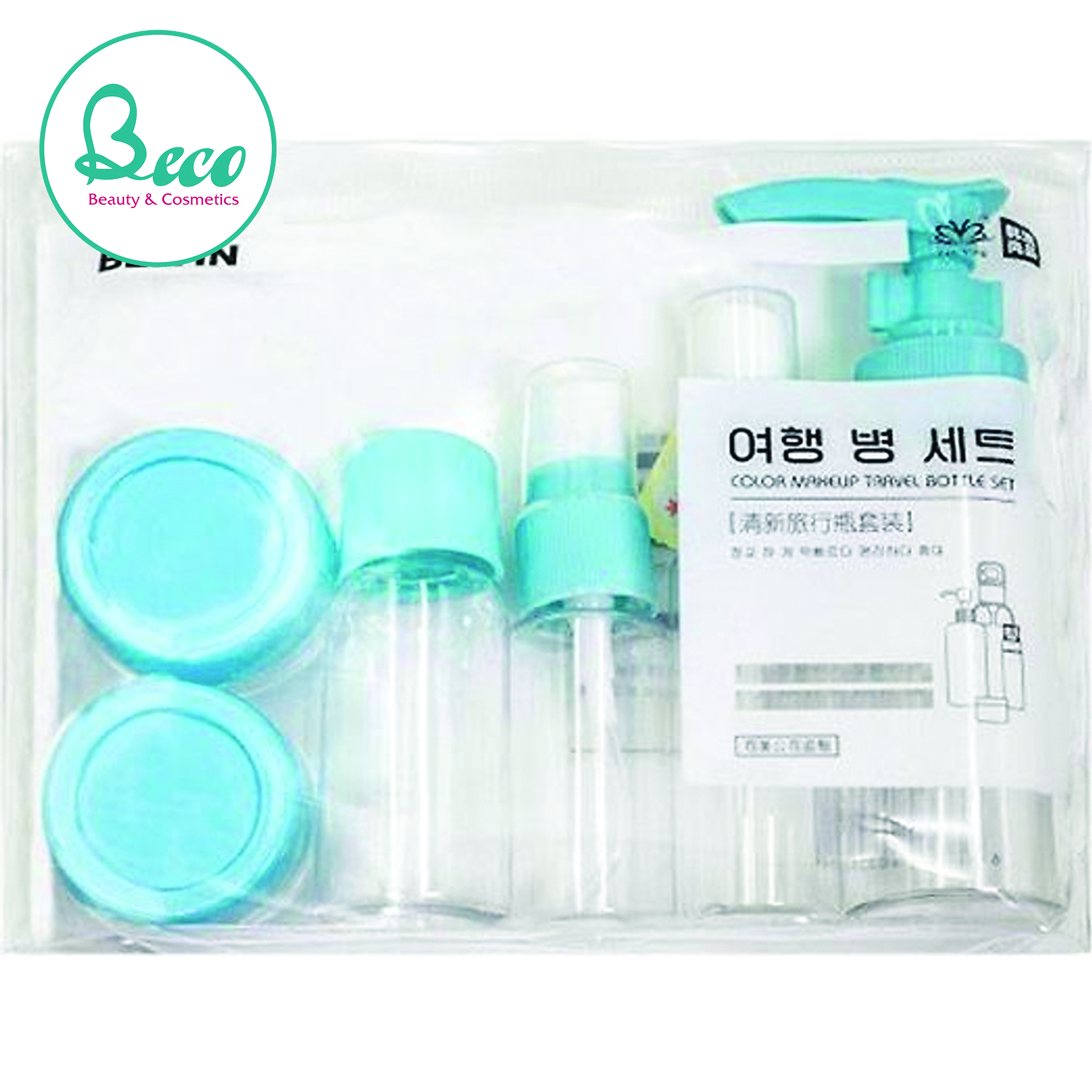 Bộ chiết mỹ phẩm 7 món mini hàn quốc tiện dụng
