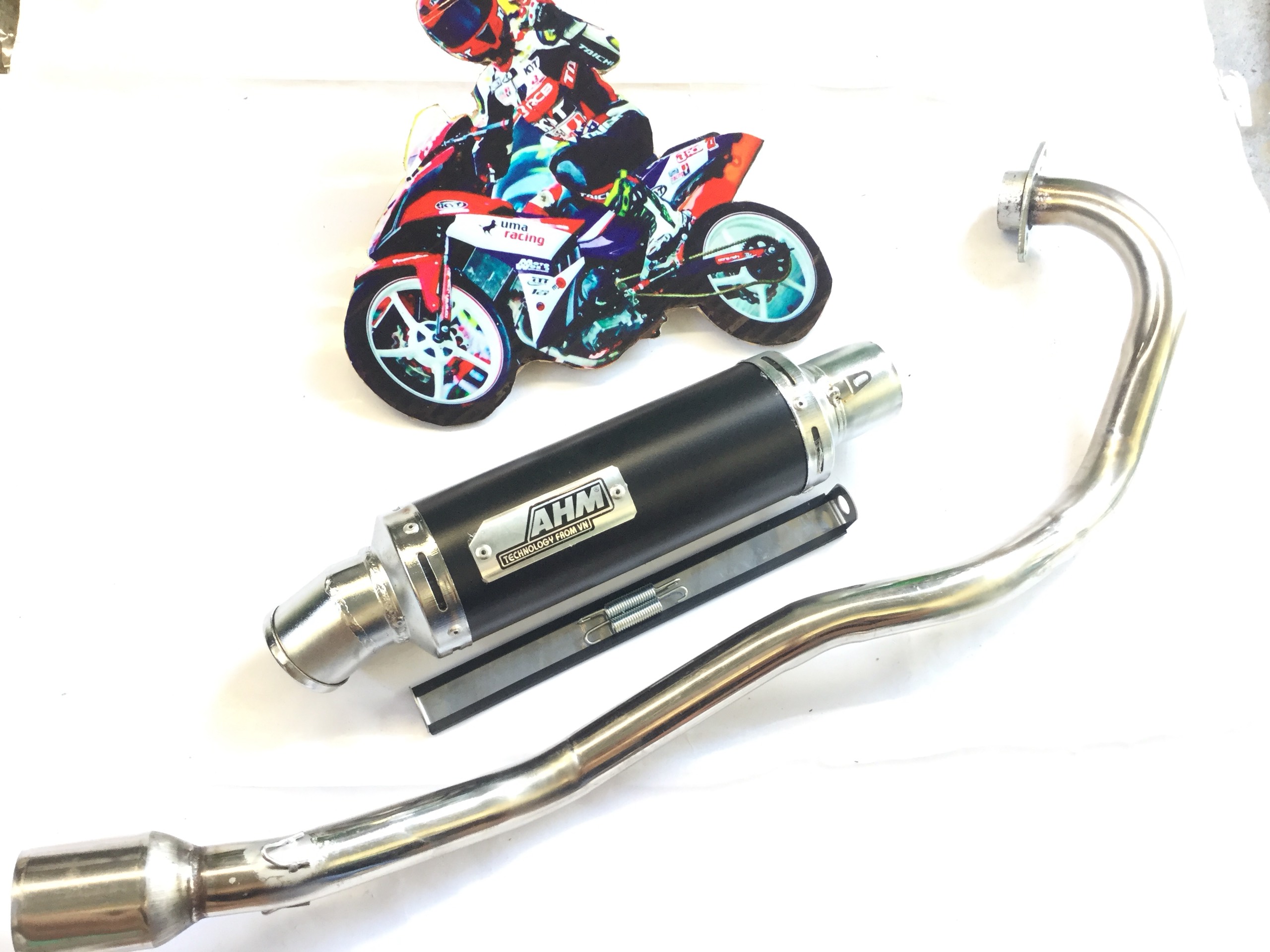 Pô độ ahm đỏ - Cổ Pô Lắp Exciter 150