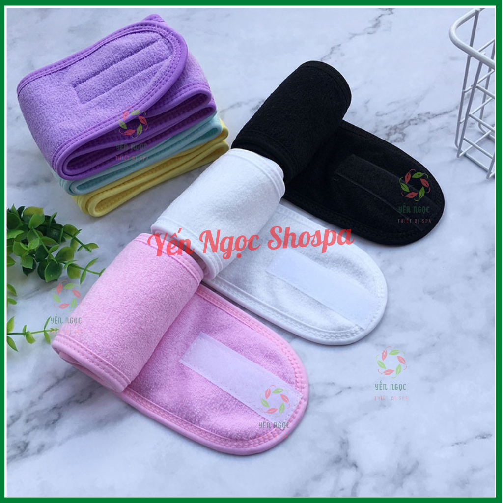 Băng đô quấn đầu Spa đủ màu (màu ngẫu nhiên)