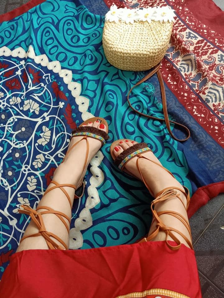 GIÀY SANDAL CỘT DÂY THỔ CẨM