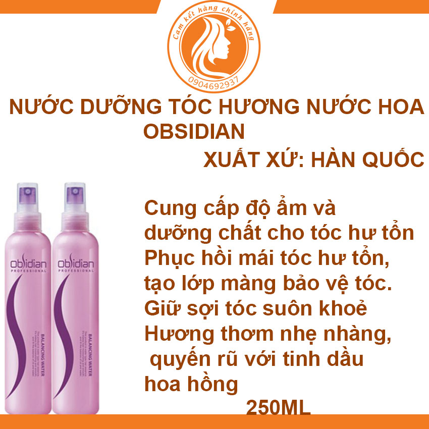 Xịt dưỡng tóc hương nước hoa Obsidian