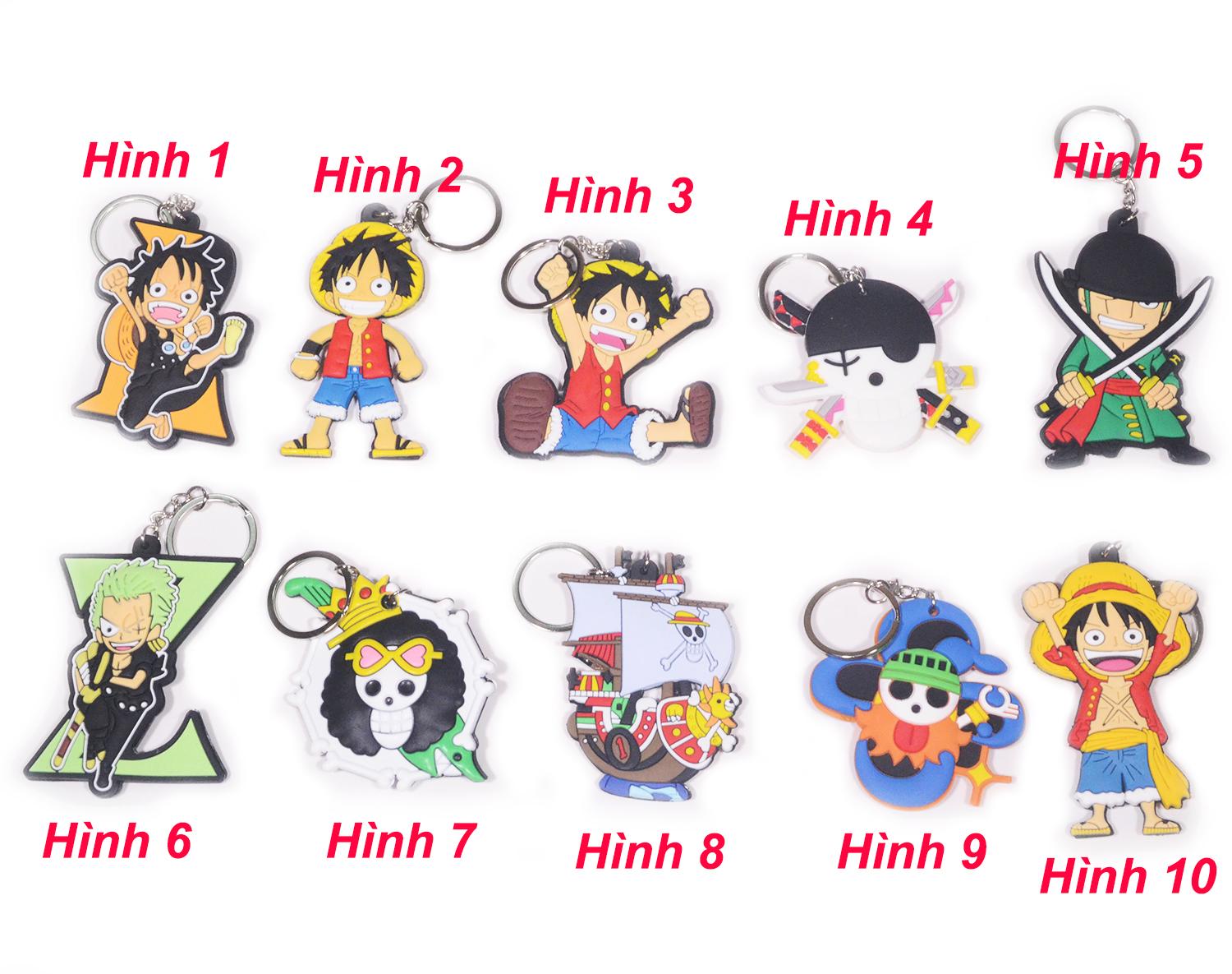 [7-11/12 VOUCHER 8%][thanh lý bán lỗ] Móc khóa Anime cao su - One Piece [AAM] [PGN18]