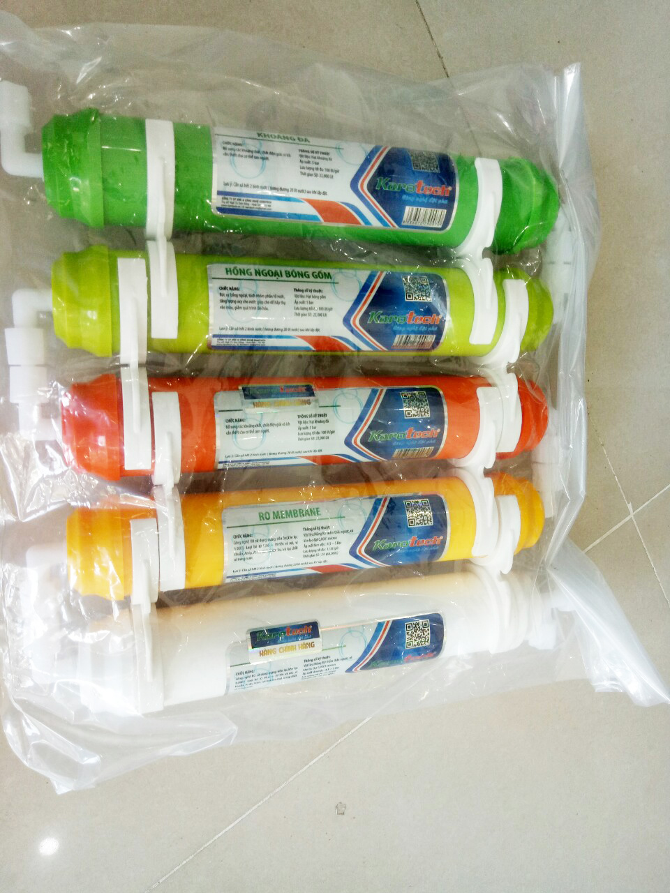 Bộ lọc nước tạo khoáng ( bộ 5 quả lọc T33 -56789 )