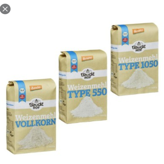 Bột mỳ hữu cơ 1050 Bauckhof (1kg)