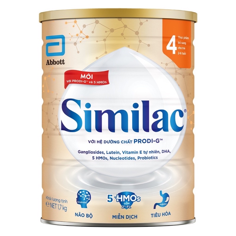 Sữa Bột Similac IQ Plus số 4 - Lon 1.7kg (bé trên 2 tuổi)