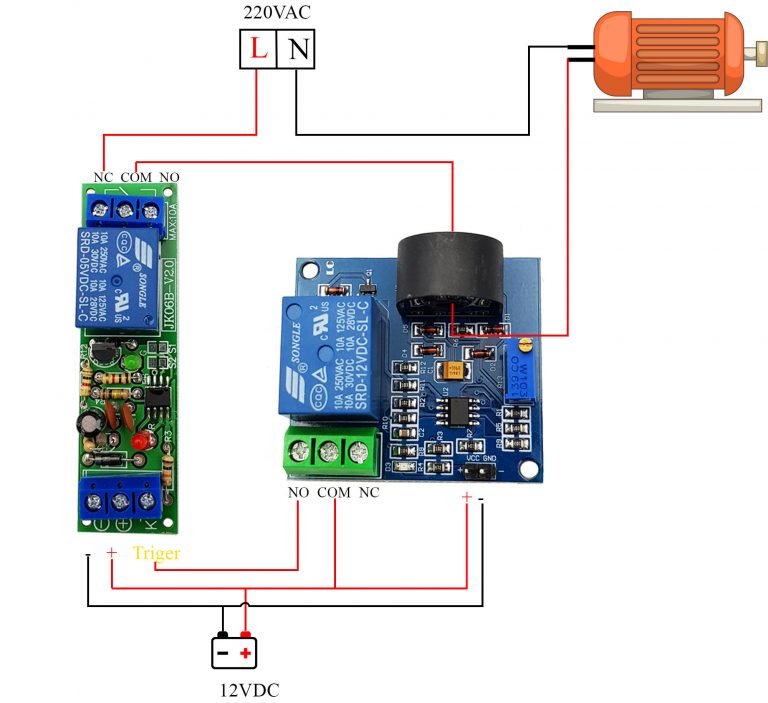 Công tắc cảm biến quá dòng AC 5A