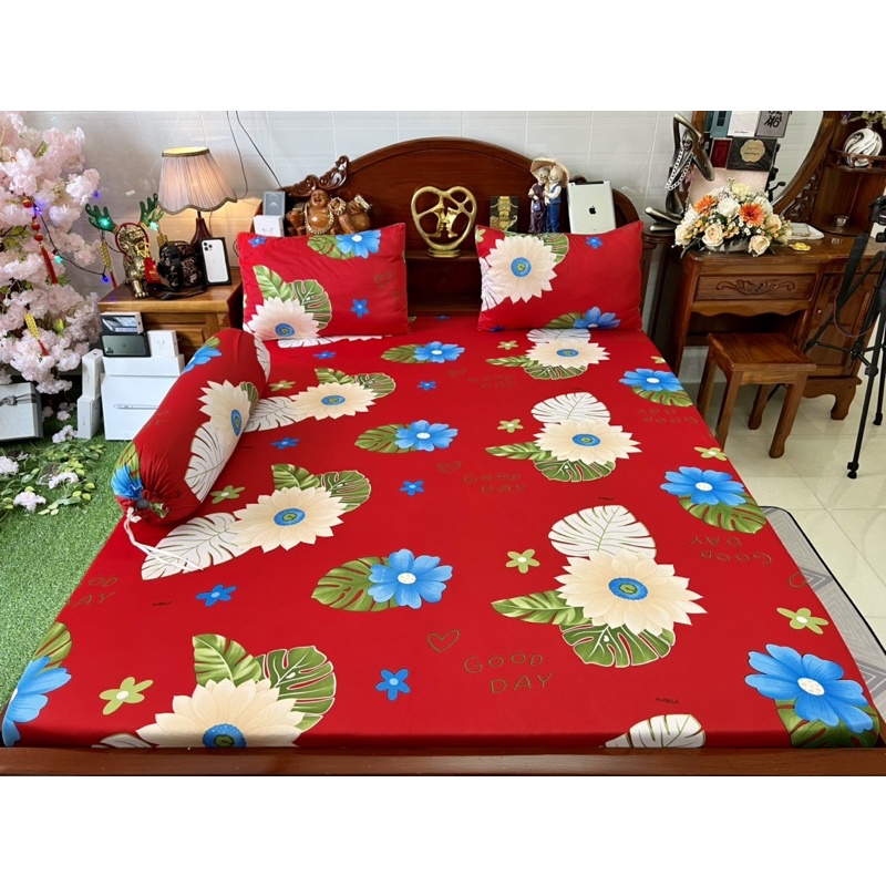 Free Ship Ga gối thun hàn quốc ( Nhận May theo yêu cầu) hoa Như Lan