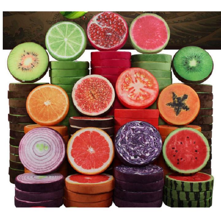 [HCM]nệm ngồi hình trái cây - nệm lót ghế ngồi hình trái cây