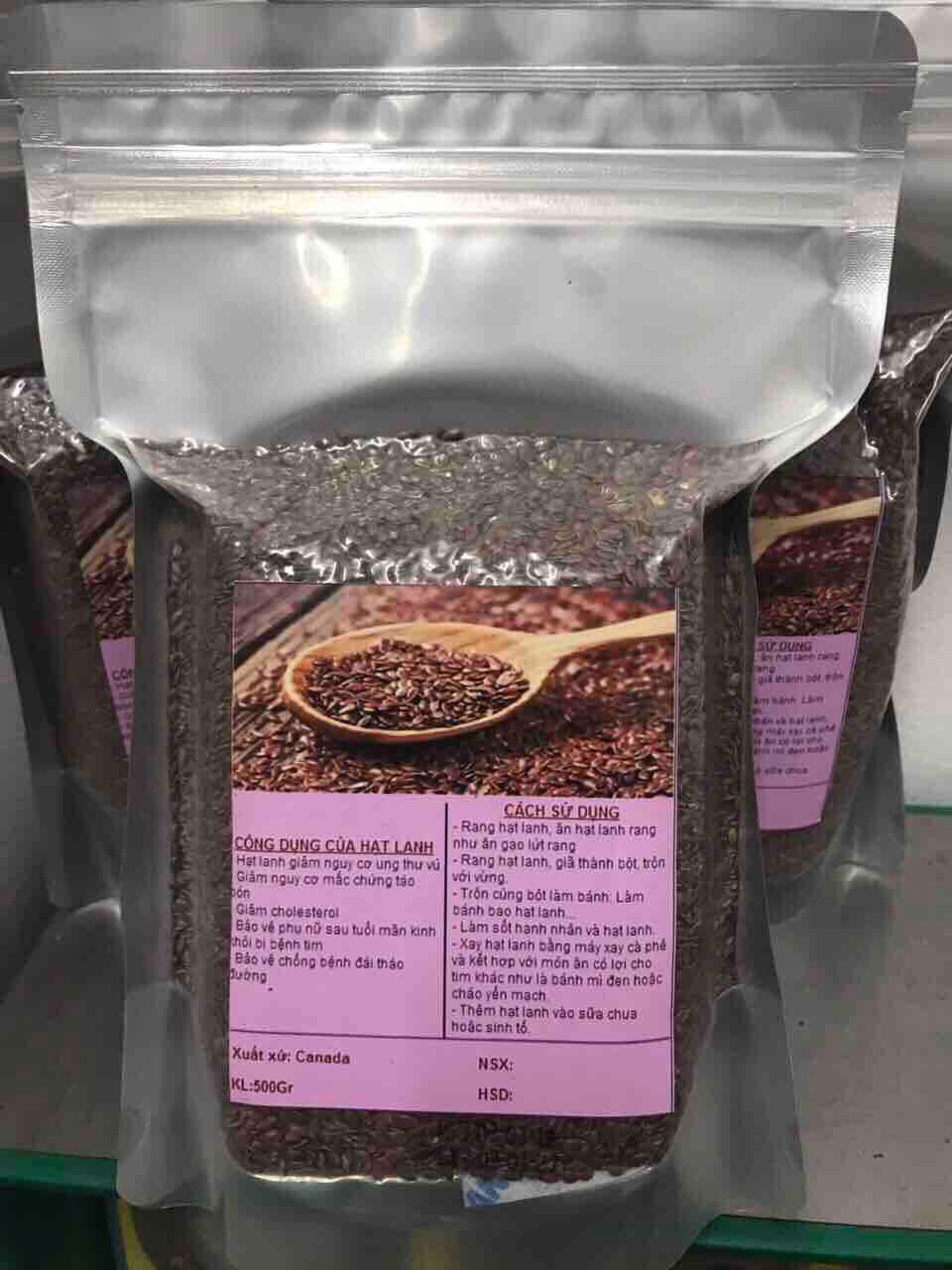 500g Hạt lanh nâu Canada