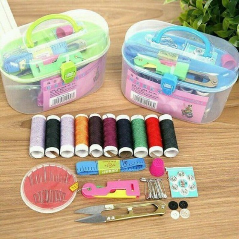 HỘP KIM CHỈ 31 MÓN ĐA NĂNG - HỘP KIM CHỈ TIỆN DỤNG MAY VÁ QUẦN ÁO TIỆN LỢI