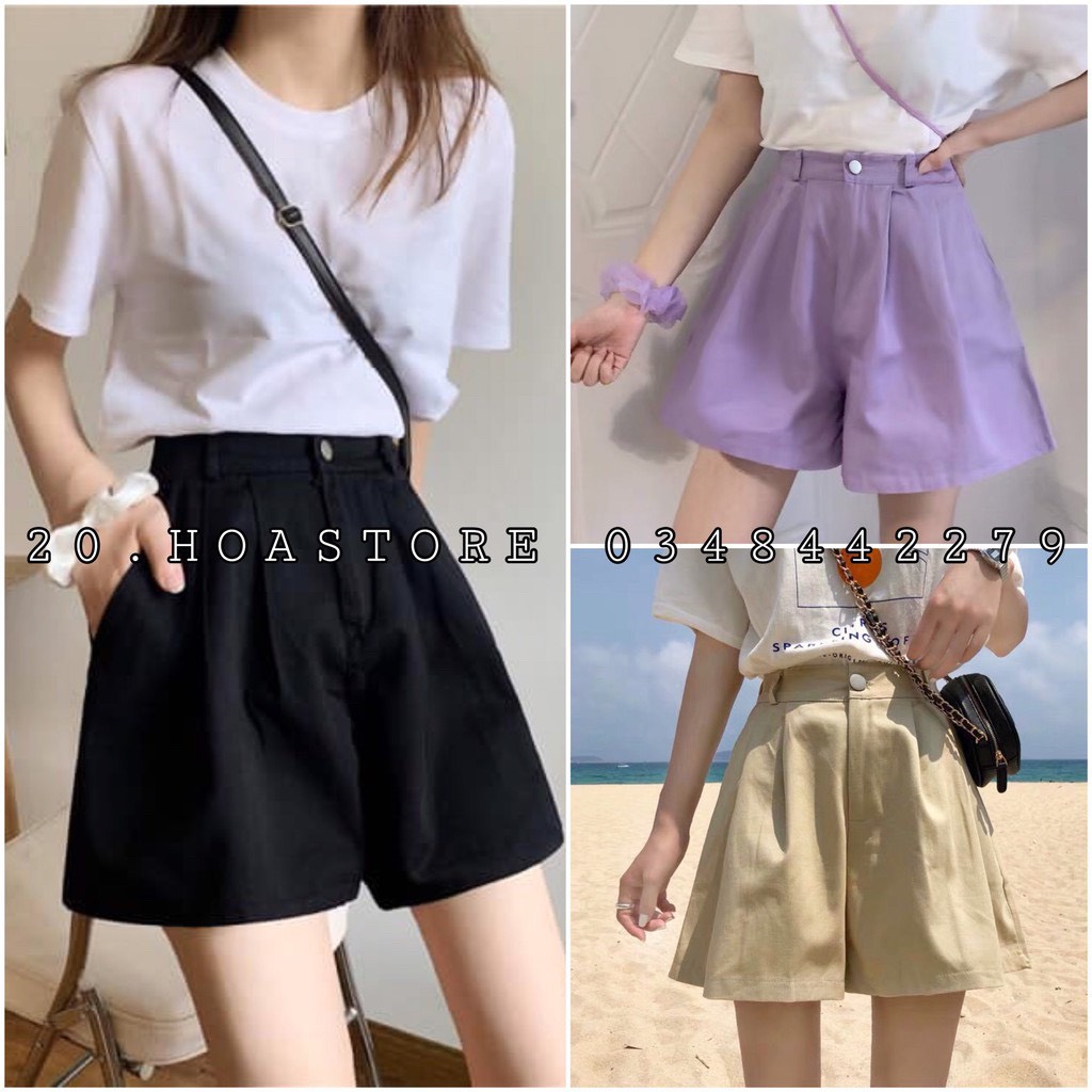 Quần sooc kaki nhật cúc khoá ( Giá sỉ + ảnh thật )