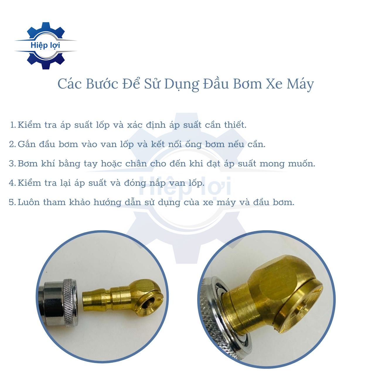 Đầu bơm xe máy – dễ sử dụng, bơm nhanh, phù hợp tiệm sửa xe & gia đình