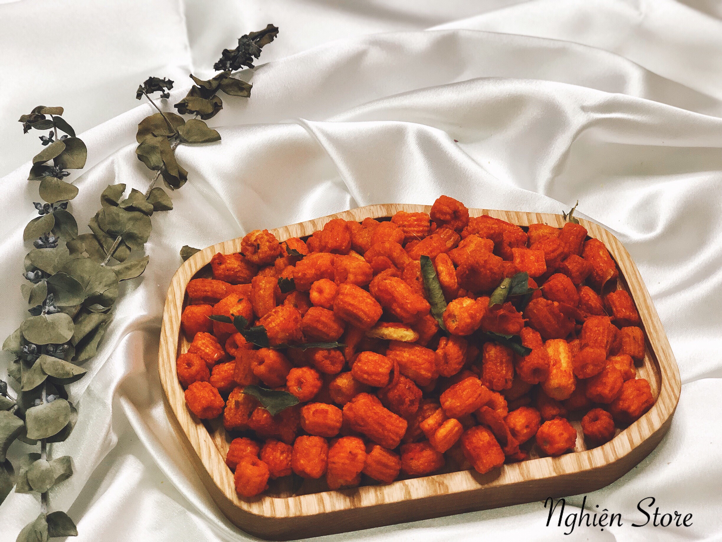 [HCM]Nui lắc khô bò lá chanh 250gr