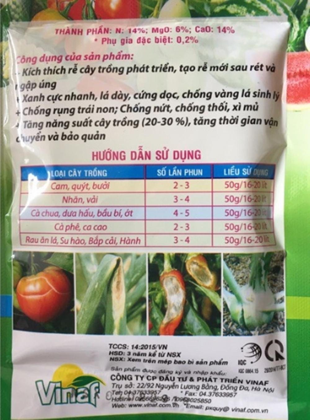 Phân bón lá cao cấp Calmag siêu Canxi