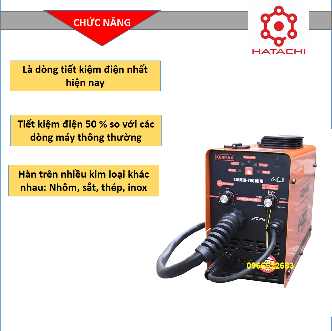 Máy hàn | Máy hàn Mig Kenmax 200 - 3 chức năng