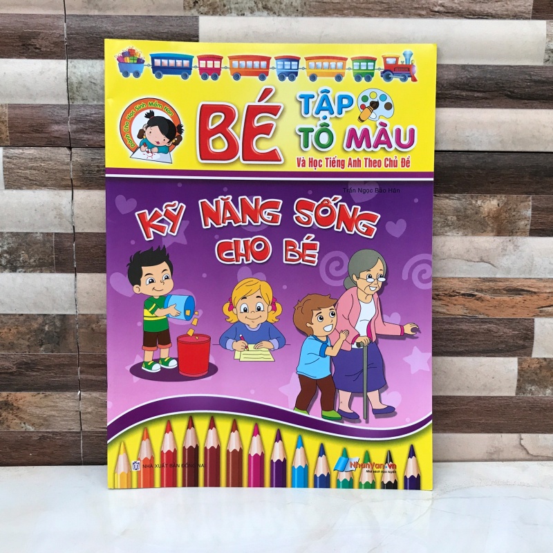 Bé tập tô màu theo chủ đề [ VPP Trí Đức ]