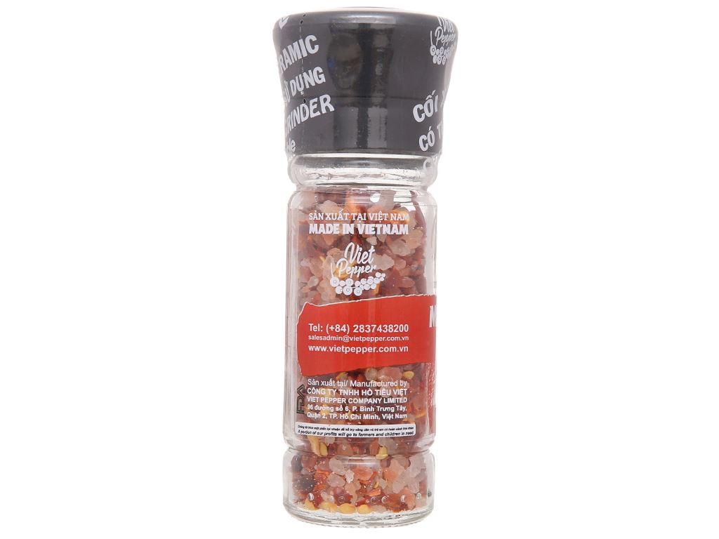 Muối hồng ớt đỏ Vipep hũ 110g