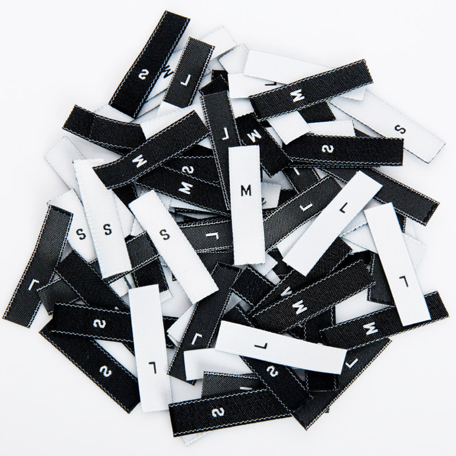 Size label_nhãn dệt,nhãn mác quần áo_(XXS~XXL)