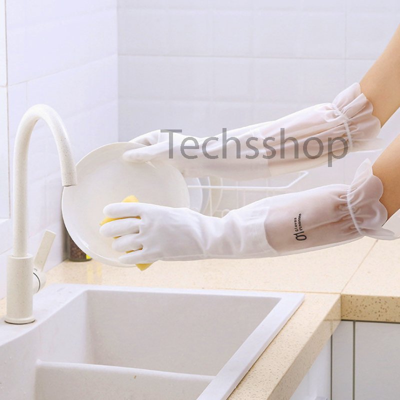 Găng tay cao su rửa chén rửa bát rửa xe đa năng siêu dày - Găng tay vệ sinh cọ chà rửa tolet - Bao tay đa năng