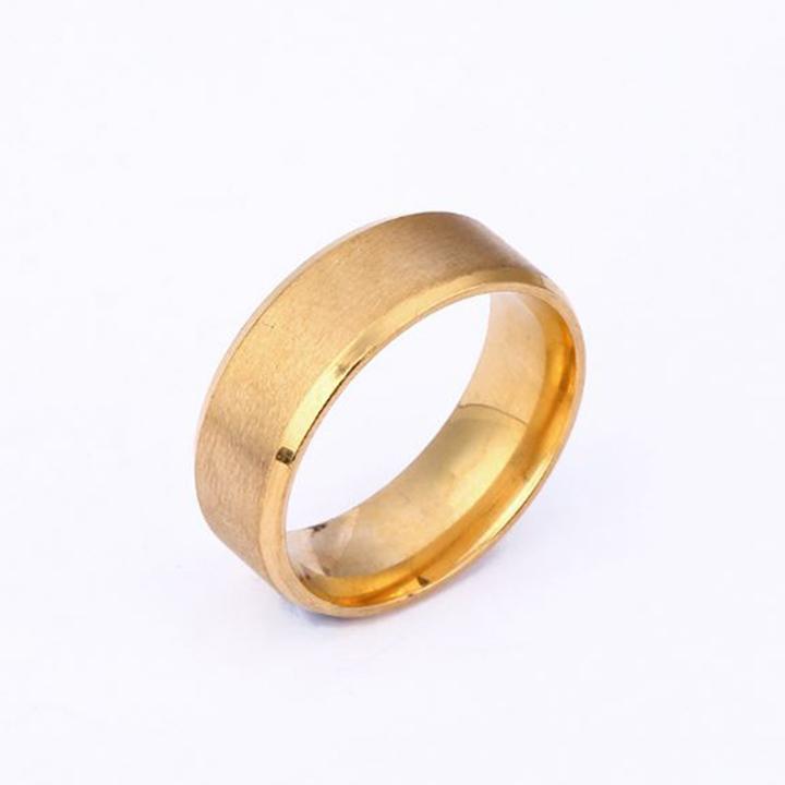 Nhẫn nam trơn vuông nhiều màu cao cấp thời trang thép không gỉ