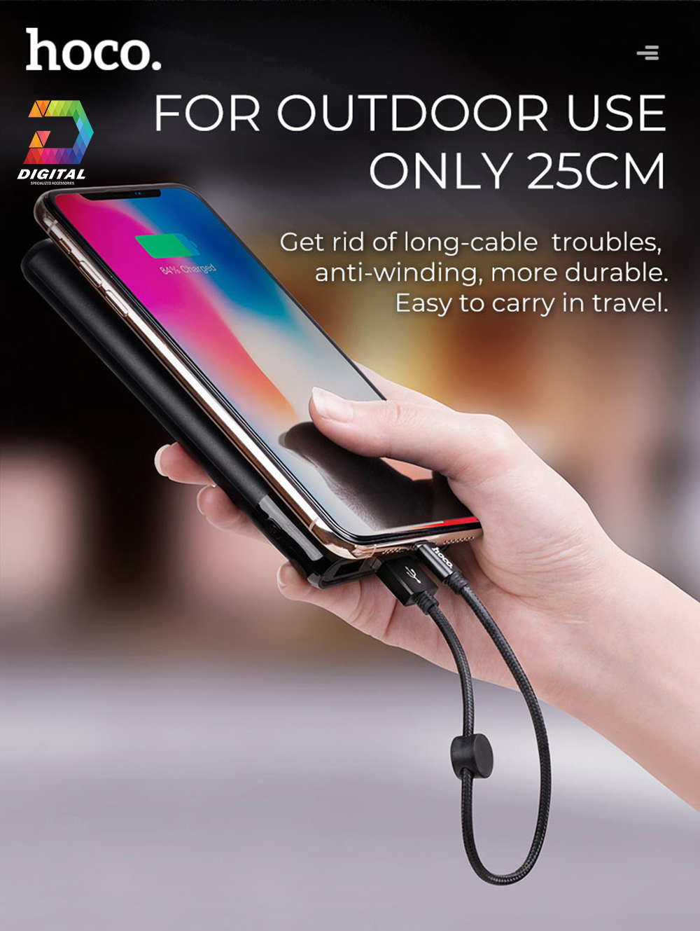 Cáp Sạc Nhanh Hoco X35 Chính Hãng Dài 25CM ( TypeC - Micro - Lightning )