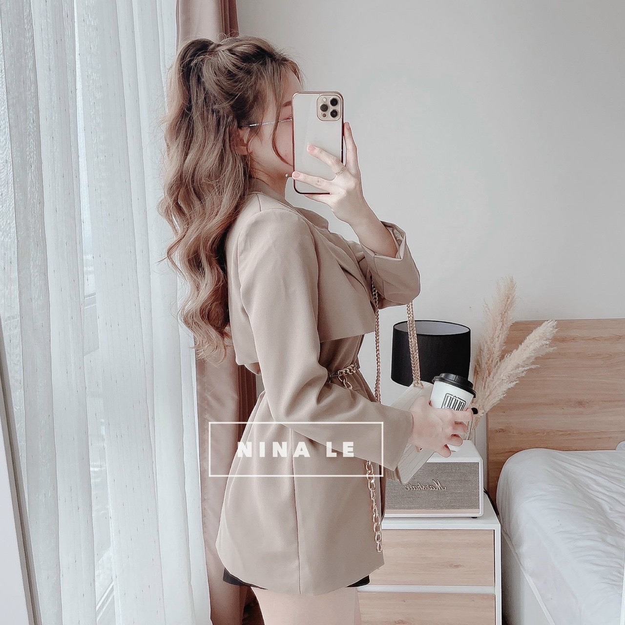 Sét bộ đi chơi tuyết mưa áo khoác kèm nít + quần đùi phong cách sang chảnh ssmfsdx184