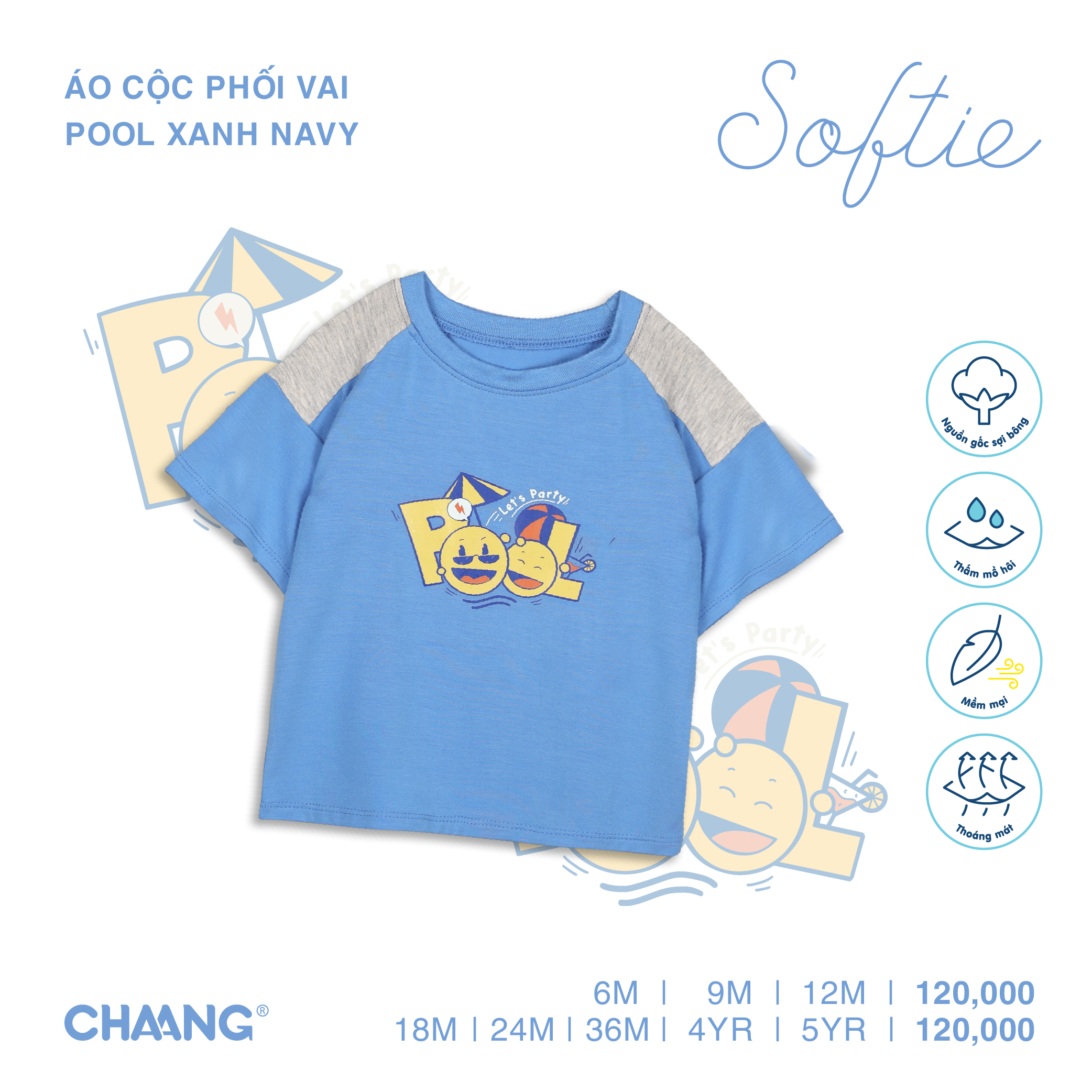 [CHAANG] Áo cộc phối vai Pool Party Chaang