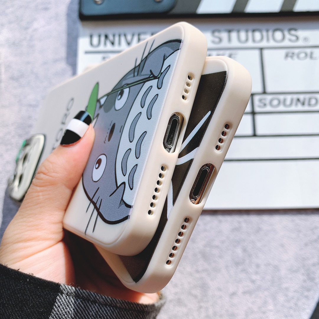 Ốp Lưng Silicon Màu Bảo Vệ CAMERA Kaonashi x Totoro