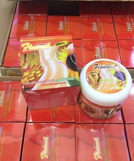 Kem Tan Mỡ Gừng Ớt Flourish Thái Lan 500g - Giảm Mỡ Hiệu Quả