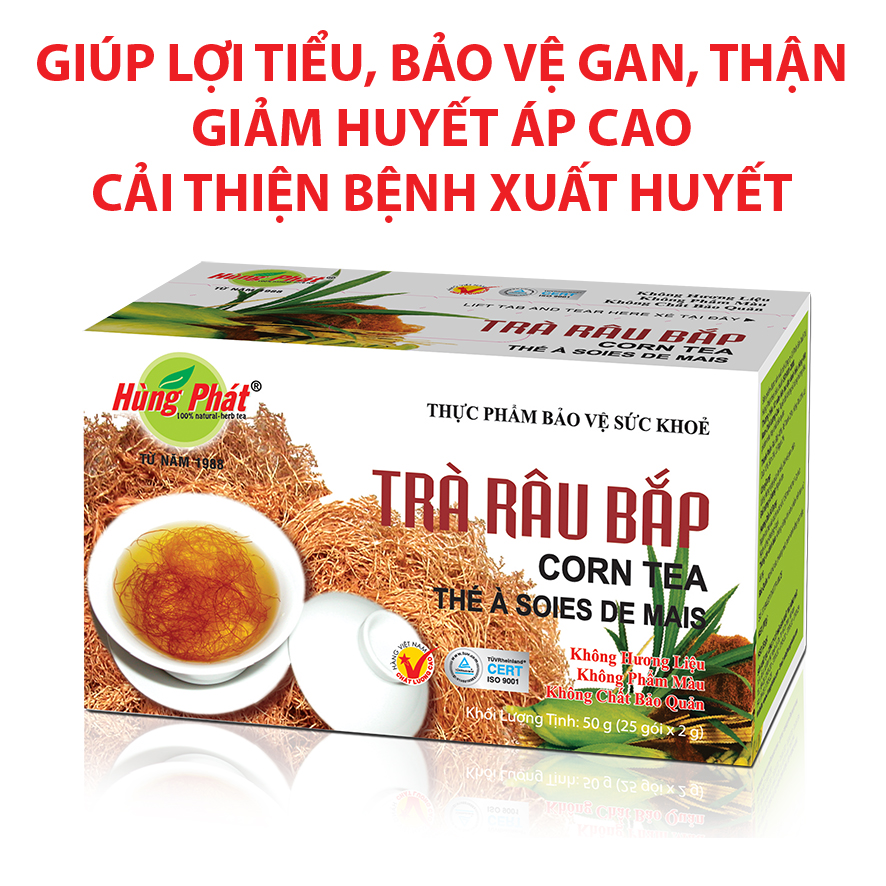 TRÀ RÂU BẮP (Giúp Mát Gan - Thanh Nhiệt - thanh lọc cơ thể) - THƯƠNG HIỆU TRÀ HÙNG PHÁT