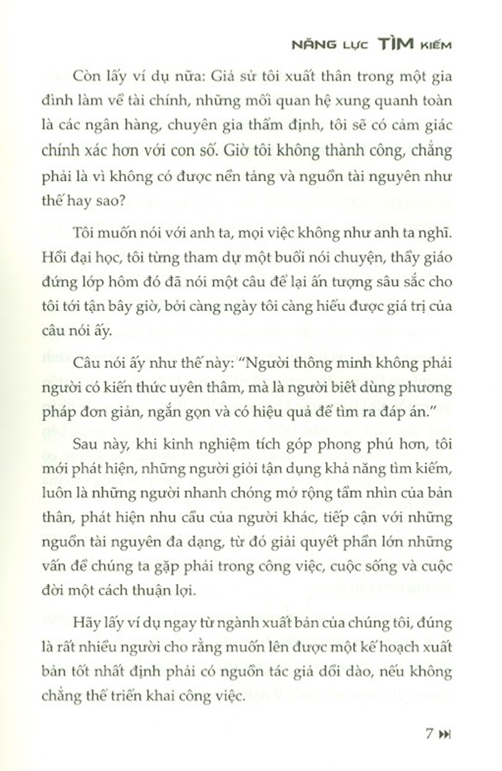 Năng Lực Tìm Kiếm