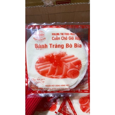 250 vỏ bánh tráng bò bía - 10 gói bánh bò bía 20cm