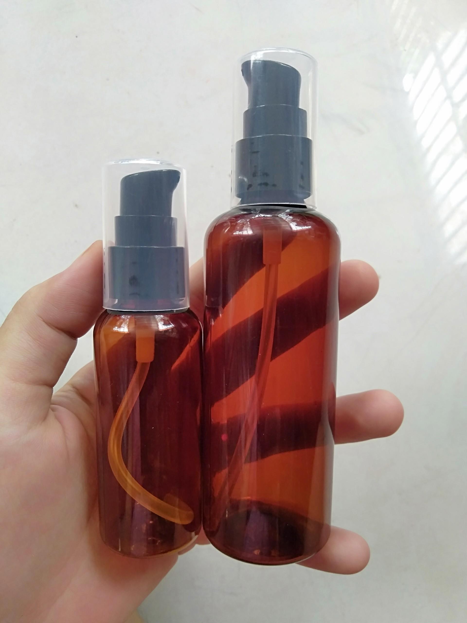 Combo 10 chai nhựa xịt giọt NÂU 50ml